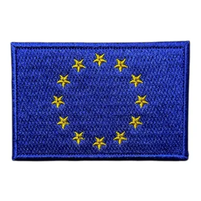 AB Avrupa Birliği Bayrağı Patch Nakış Peç