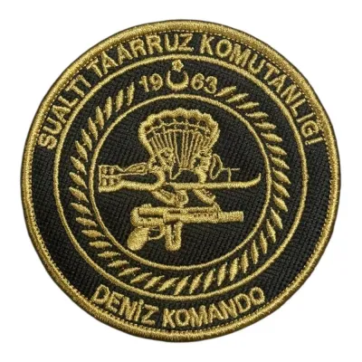 Tan Rengi SAT Deniz Komando Nakış Patch Peç