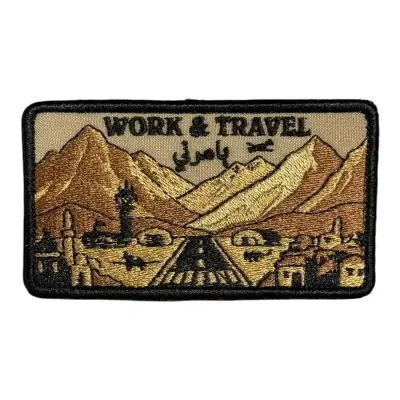 Work And Travel Bamerni Nakış Patch Peç