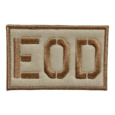 Bej Zemin EOD Nakış Patch Peç