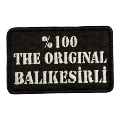 The Original Balıkesirli Yazılı Nakış Peç Patch