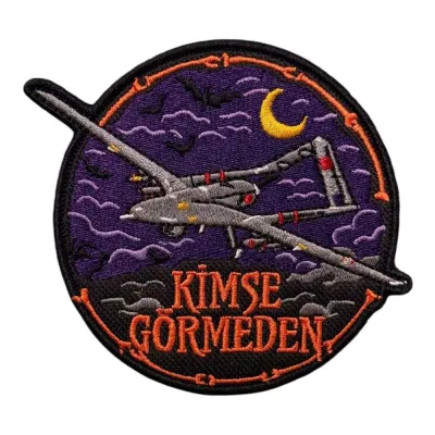 Kimse Görmeden SİHA Nakış Patch Peç