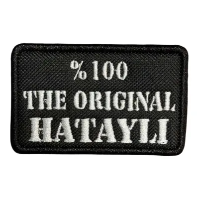 The Original Hataylı Yazılı Nakış Patch Peç