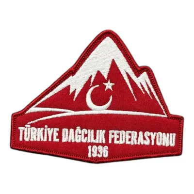 Türkiye Dağcılık Federasyonu Peçi Patch Nakış