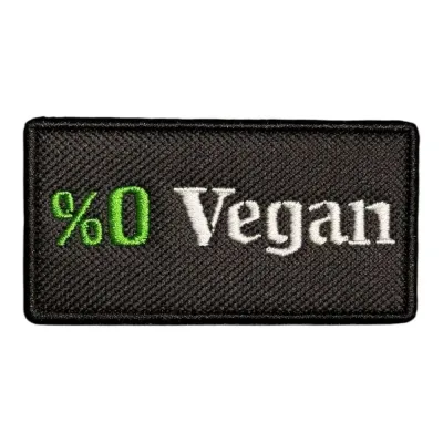 Yüzde Sıfır %0 Vegan Patch Nakış Peç