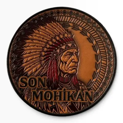 Son Mohikan Deri Patch Peç