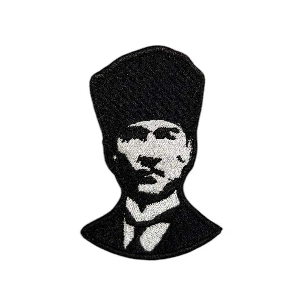 ataturk kalpakli portresi nakis patch arma
