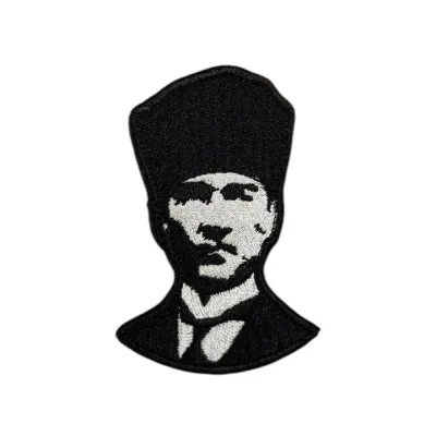 Atatürk Kalpaklı Portresi Nakış Patch Arma