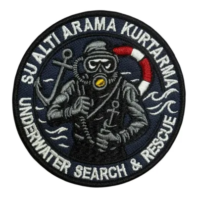 Su Altı Arama Kurtarma Nakış Peç Patch