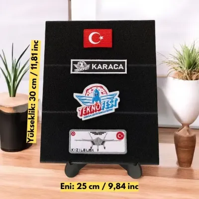Masaüstü Peç Arma Patch Duvarı 25x30 cm