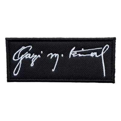 Gazi Mustafa Kemal Yazılı Atatürk Arması Patch