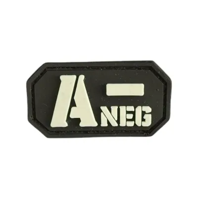 Siyah Zemin PVC A Negatif Kan Grubu Peç