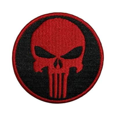 Kuru Kafa Skull Nakış Peç Patch