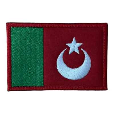 Karapapak Türkleri Bayrağı Nakış Peç Patch