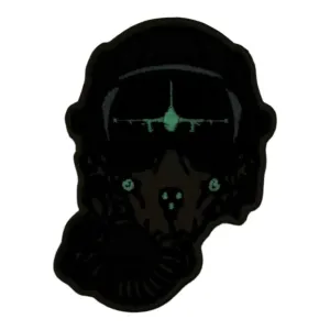 f16 savas pilotu kask patch nakis pec fosforlu
