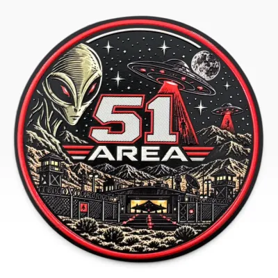 Area 51 Alien UFO Patch Peç