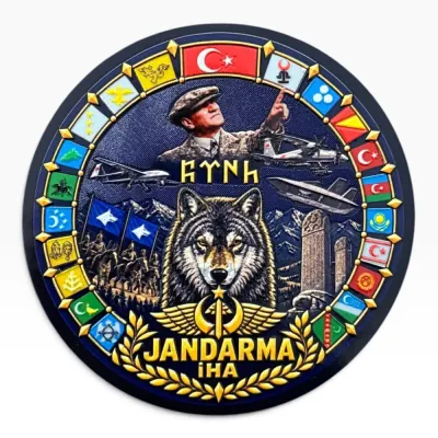 Jandarma İHA Gökyüzü Bozkurtları Patch Peç