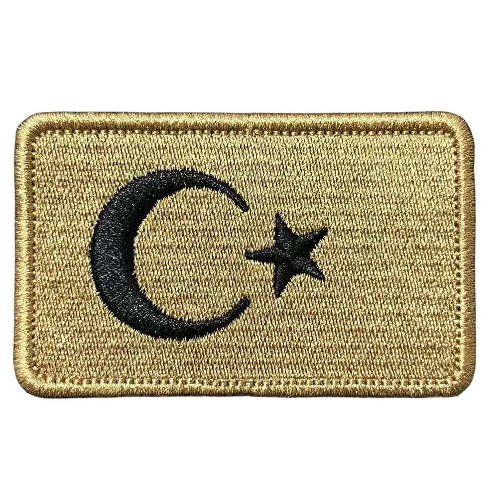 tan rengi turk bayragi patch pec arma
