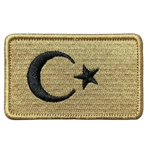 tan rengi turk bayragi patch pec arma