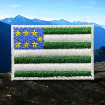 Kuzey Kafkasya Cumhuriyeti Bayrağı Patch Nakış