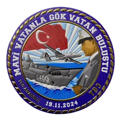Mavi Vatan Gök Vatanla Buluştu Hatıra Peçi Patch