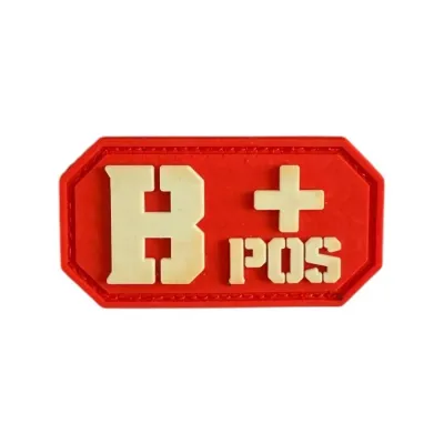 Kırmızı Zemin PVC B Pozitif Kan Grubu Peç