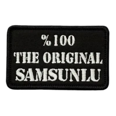 The Original Samsunlu Yazılı Nakış Peç Patch