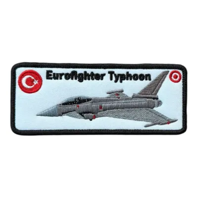Eurofighter Typhoon Savaş Uçağı Nakış Patch Peç