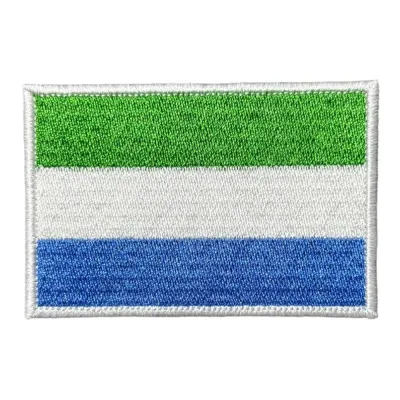 Sierra Leone Bayrağı Nakış Patch Peç