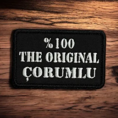 The Original Çorumlu Yazılı Nakış Patch Peç