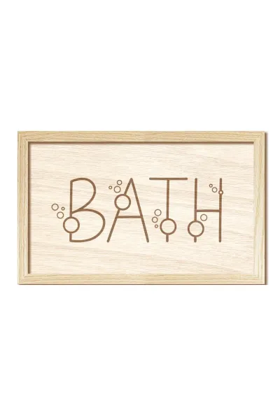BATH - Banyo Ahşap Duvar Dekorasyonu