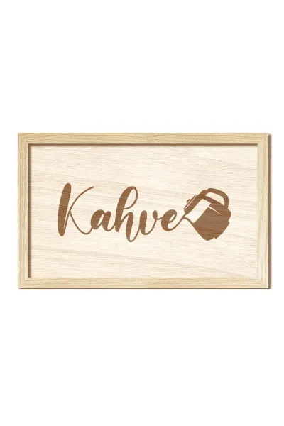 Kahve Ahşap Duvar Dekorasyonu