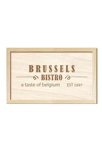 BRUSSELS BISTRO Ahşap Duvar Dekorasyonu