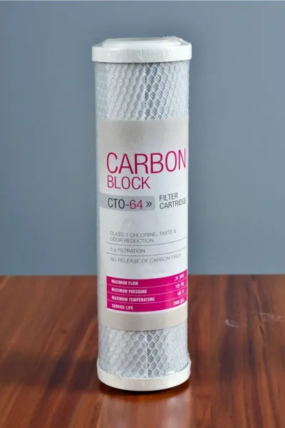 10'' Cto Coconut Bazlı Blok Aktif Karbon Su Arıtma Filtresi (açık Kasa Uyumlu 3. Aşama Filtre) Filtr