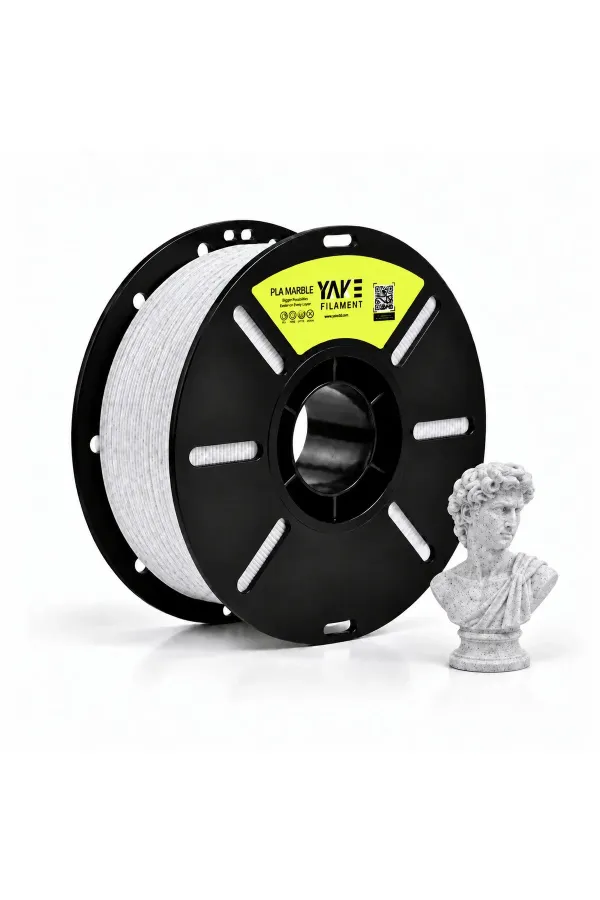 Beyaz Mermer PLA+ Premium Filament