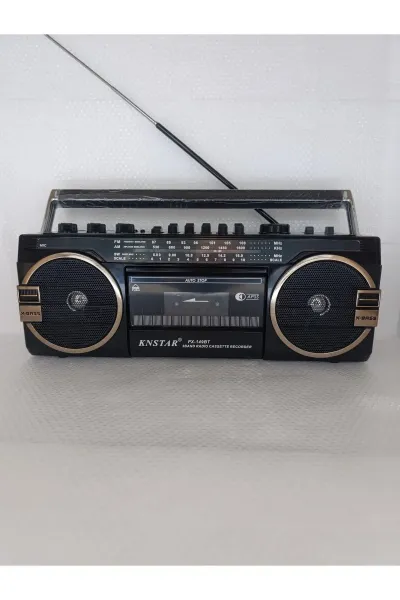 Nostalji Radyo Kaset Çalar Bluetooth Hoparlör Klasik Radyo