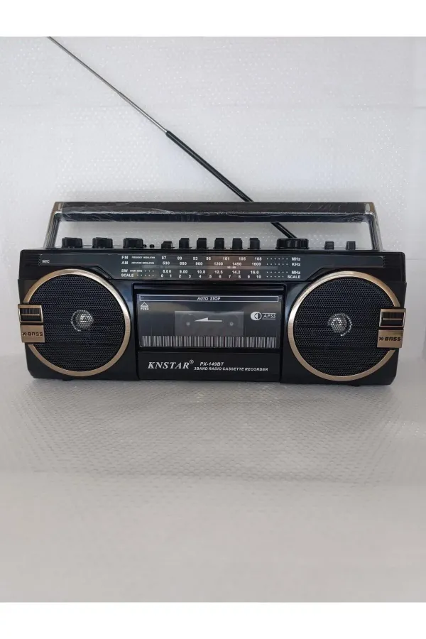 Nostalji Radyo Kaset Çalar Bluetooth Hoparlör Klasik Radyo