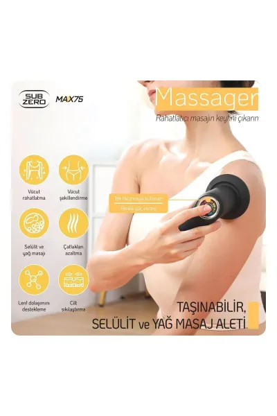 MASAJ ALETİ TAŞINABİLİR SELÜLİT VE YAĞ MASAJ ALETİ