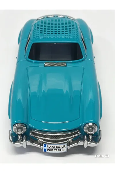 WS-300SL Klasik Model 10W Bluetooth Hoparlör Fm Radyo USB Tf Aux Destekli Speaker — Turkuaz