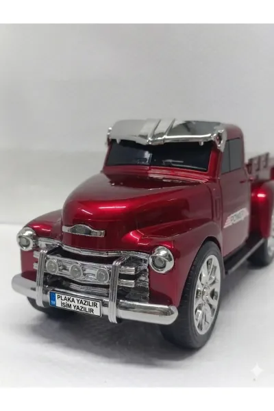 Nostaljik Bluetooth Radyo Fm Tf Mp3 Speaker Kamyon — Kırmızı