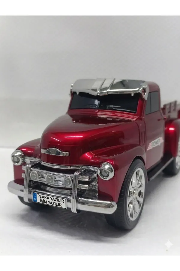 Nostaljik Bluetooth Radyo Fm Tf Mp3 Speaker Kamyon — Kırmızı