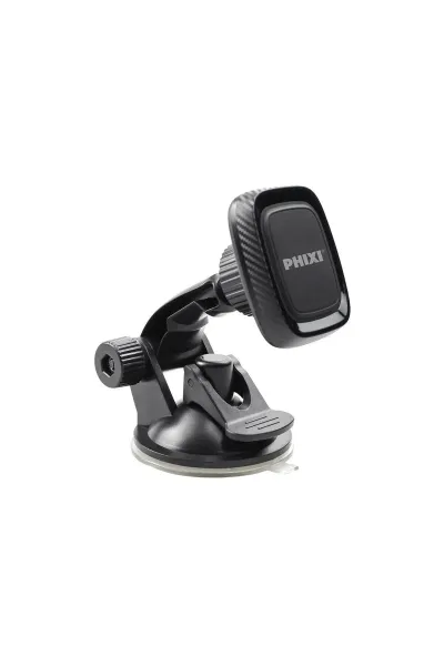 Araç İçi Telefon Tutucu Mıknatıslı 360° Torpido Üstü ve Ön Cam Teleskopik