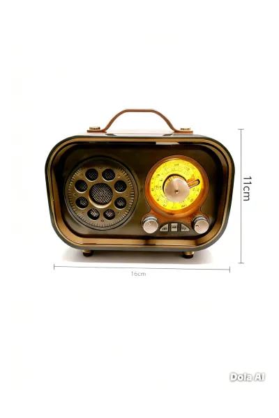 Klasik Radyo Bluetooth Hoparlör Fm Radyo Usb Tf Aux