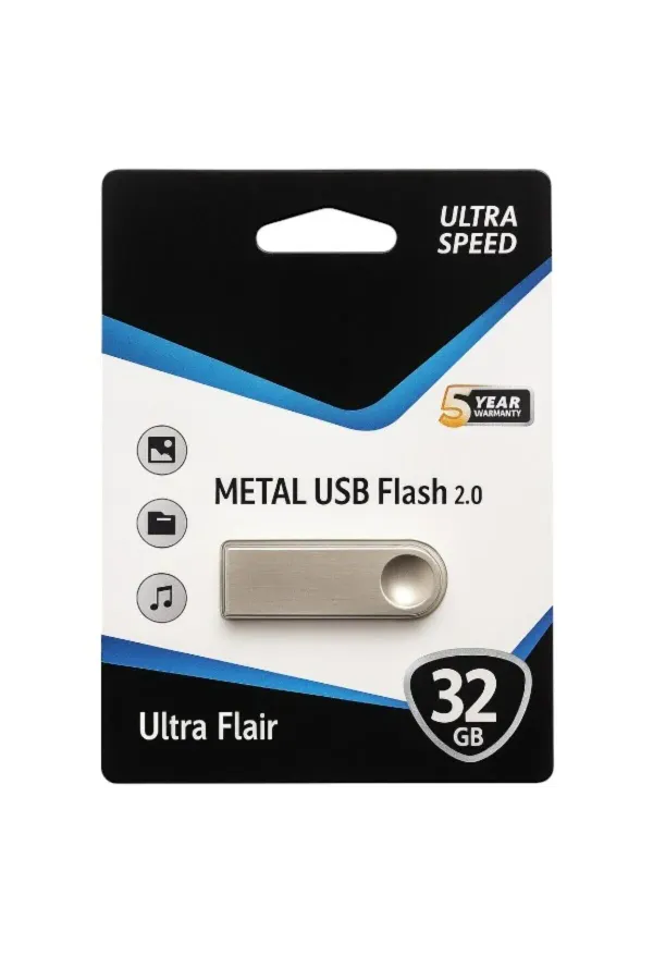 32GB Usb Bellek USB2.0 — Gri