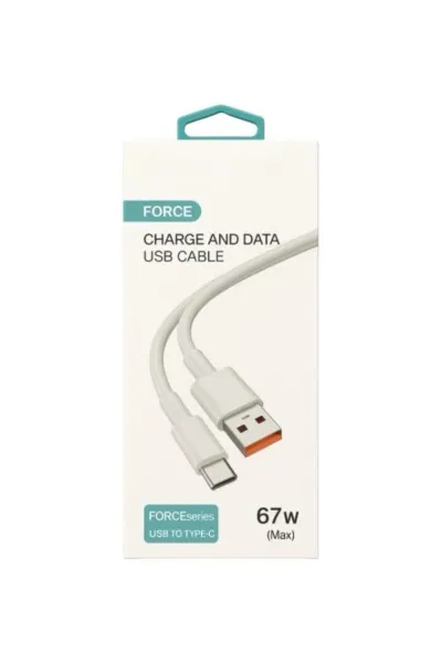 100 Cm Usb Type-C Şarj Ve Data Kablosu 67W(max) Destekler