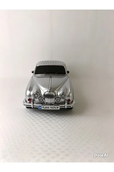 Nostaljik Radyo Oyuncak Araba Müzik Çalar Bluetooth Hoparlör Usb Tf Aux Sd Kart Ses Bombası — Gri