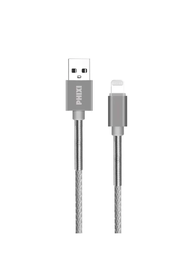 Force CB610L Metal Örgü 100 Cm Lightning USB Şarj ve Data Kablosu