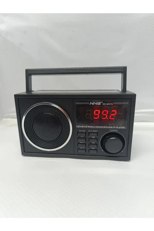 Solar Radyo Güneş Enerjili Bluetooth SD kart Aux Fenerli