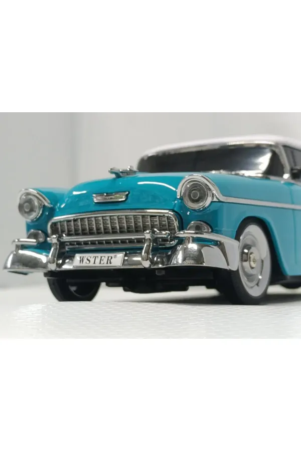 WS-1955 Ledli Araba Usb-Tf-Fm Radyo Bluetooth Hoparlör — Mavi