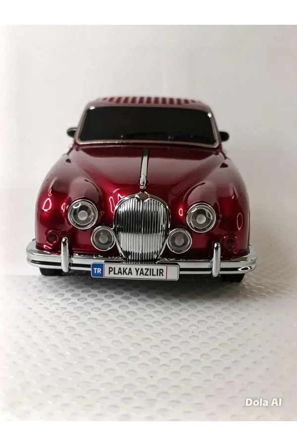 Nostaljik Radyo Oyuncak Araba Müzik Çalar Bluetooth Hoparlör Usb Tf Aux Sd Kart Ses Bombası — Kırmızı